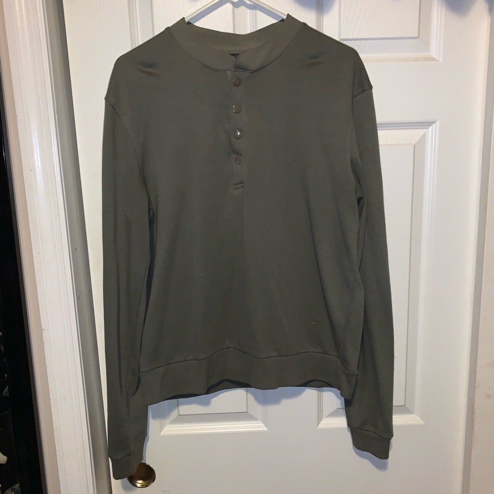 Men’s Lightweight Sweatshirt with Grandad Collar